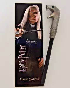 PLUMA VARITA Y MARCADOR HARRY POTTER LUCIUS MALFOY NUEVA COLECCIÓN NOBEL - Imagen 1 de 2