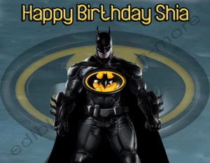 Batman Personalized Edible Print Premium Cake Toppers Frosting Sheets 5 Sizes - Picture 1 of 4