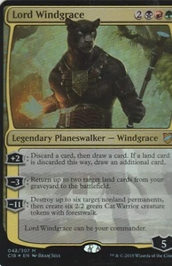 MAGIC THE GATHERING TCG CARD - LORD WINDGRACE - FOIL 043/307 OVERSIDE - Picture 1 of 1
