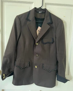 Hause of Howie Gentleman's Stylish Coats, Blazer, Brown, Mens, Size 36" XSmall - Picture 1 of 9