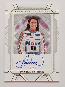 2022 National Treasures Racing Trackside Signatures #TS-DP Danica Patrick #39/53