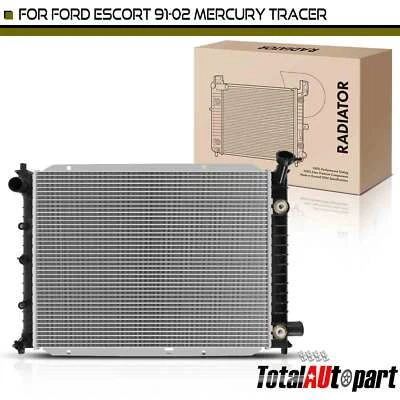 New Radiator w/ Oil Cooler for Ford Escort 1991-2002 Mercury Tracer 1993-1999 - Image 1 of 4