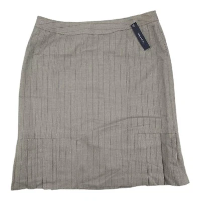 Falda Lápiz Jones Wear Espiga Talla 14 Gris Peplum Plisada Trabajo Profesional Nueva con Etiquetas Foto 1 de 4