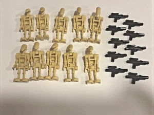 LEGO Star Wars Lot of 10 Battle Droid Minifigures  with Blasters Lot#2 - Picture 1 of 1
