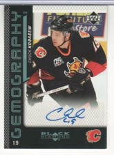 CHUCK KOBASEW 2006-07 BLACK DIAMOND GEMOGRAPHY # G-CK AUTOGRAPH CALGARY FLAMES 