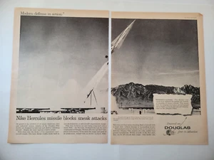 Hercules Anti-Aircraft Nuclear Missile 2-Page 1958 Time Print Ad 7,5x11"x2 - Bild 1 von 3
