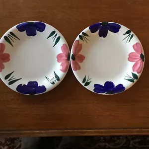 Set of 2 Furio JEWFLORA Salad Dessert Plates 8” Made In Italy! Excellent! - Picture 1 of 4