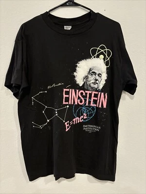 Camiseta vintage Albert Einstein camiseta Smithsonian puntada única XL 1987 EE. UU. 80s Foto 1 de 4