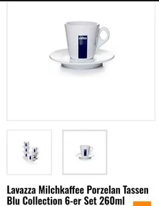 Lavanzza Milchkaffe porzelan Tassen 12 Stück - Bild 1 von 2