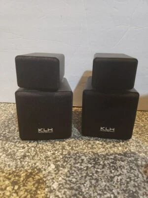KLH AUDIO SYSTEM 09 - Black Twistable Sub Woofer Speakers (2)  8 Ohms 2 Way - Image 1 of 4
