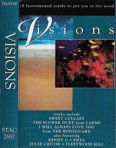 VISIONS ENYA FLEETWOOD MAC KENNY G PROJECT D CASSETTE ALBUM NEW AGE INSTRUMENTAL - Picture 1 of 11