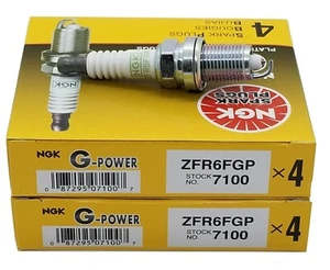 8 Plugs NGK ZFR6FGP/7100 G-Power Platinum Spark Plugs - Picture 1 of 1