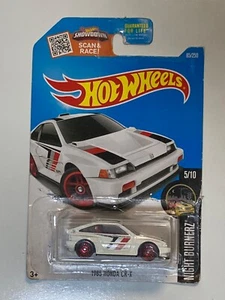 Hot Wheels 2016 Nightburnerz - 1985 Honda CR-X (White) #85 - Picture 1 of 3