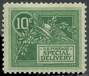 Scott E7, The 1908 Ten Cent Special Delivery Stamp, Unused Helmet of Mercury - Picture 1 of 2