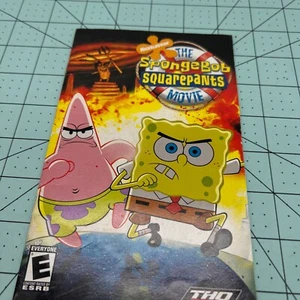 La película de Bob Esponja pantalones cuadrados (PlayStation 2, 2004) PS2 solo manual - Imagen 1 de 6