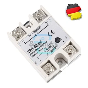 SSR-40DA 40A Solid State Relay Module DC3-32V To AC 24-380V 250V For Arduino - Bild 1 von 9