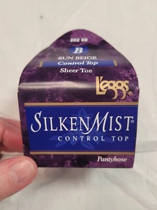 NEW L'EGGS Silken Mist Control Top Sheer Toe Pantyhose SUN BEIGE Size B 202 08 - Picture 1 of 6