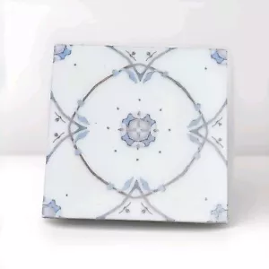Stella Wildberry Carrara Marble Deco Tile (6x6x3/8 - Picture 1 of 1
