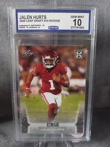 JALEN HURTS 2020 HOJA DRAFT #15 GEMA NOVATO COMO NUEVO 10 - Imagen 1 de 2