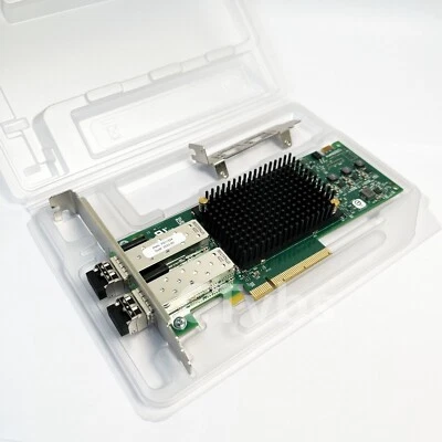 EMULEX LPe32002 Gen6 32G FC Dual-Port FC HBA LPe32002-AP with 2xTransceivers - Image 1 of 4