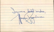 Mervin Pregulman Autographed Index Card #2 All American College Football D.12