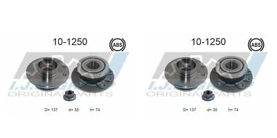 IJS GROUP 2x Radnabe Radlagersatz Vorderachse für Opel Omega B V94 21 22 23 16  - Bild 1 von 2