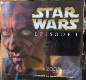 STAR WARS EPISODE 1 2000 CALENDAR SEALED GOLDEN TURTLE PRESS LUCASFILM - Picture 1 of 2