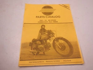 Catálogo de piezas Moto Italia 1998 1961-1974 HD Sprint Aermachi Ala Verde - Imagen 1 de 6