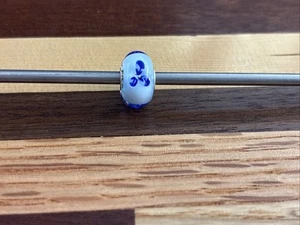 Autentico Trollbeads Perlina Fiore Azzurro Ritirato - Foto 1 di 3