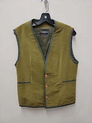 Chaleco verde vintage Versus de Gianni Versace para hombre  Foto 1 de 4