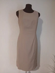 Funda de Vestido TALBOTS Beige Mezcla de Lana Sin Mangas Cuello Redondo Lápiz Hasta la Rodilla 6 - Imagen 1 de 12
