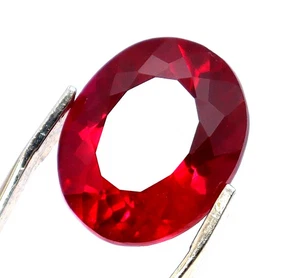 4,70 ct natürlicher blutroter Rubin ovaler Schliff loser Edelstein Mosambik - Bild 1 von 8