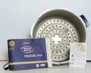 MIRRO MATIC Stovetop Large Pressure Cooker Canner 6Qt Gasket Jiggler Weight USA - Picture 1 of 7