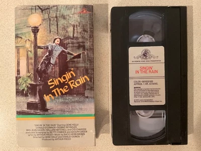 Singin' in the Rain (VHS, 1985) Gene Kelly, Debbie Reynolds, Donald O'Connor - Image 1 of 3