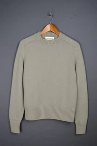 Suéter Extreme Cashmere X 100 % cachemir verde-gris tejido pesado - Imagen 1 de 10