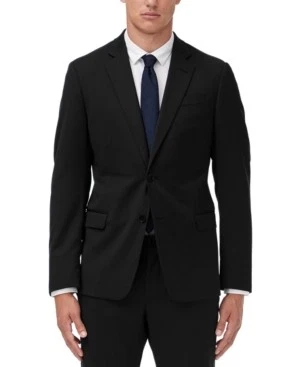 Traje Chaqueta Blazer A X Armani Exchange Para Hombres Calce Ajustado 42 L Negro Sólido Foto 1 de 1