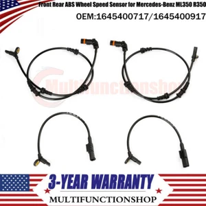 4Pcs Front Rear ABS Wheel Speed Sensor for Mercedes-Benz ML350 R350 2006 2007-11 - Picture 1 of 18