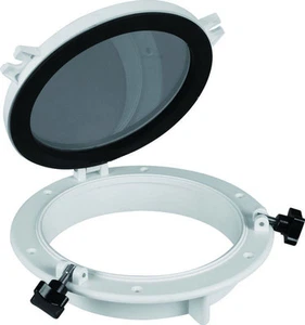 NEW Boat Yacht Round Porthole 8” Replacement Window Port Hole Portlight Light - Foto 1 di 4