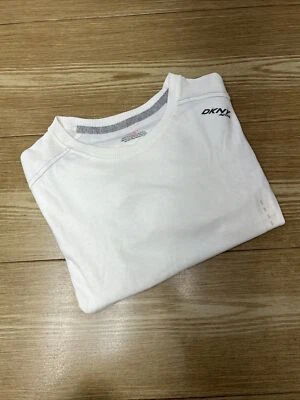 Camiseta DKNY Para Hombre Talla S Blanca Manga Corta Cuello Redondo Ropa Activa Camiseta Nueva con Etiquetas Foto 1 de 4