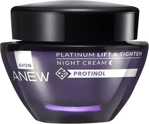 NEW Avon Anew Platinum Lift & Tighten Night Cream with Protinol  1.7 fl oz-50 ml - Picture 1 of 9