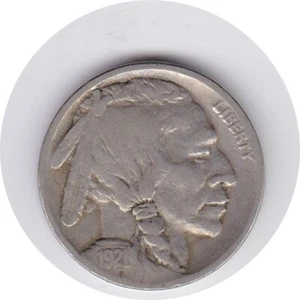 Büffelnickel von 1921 in sehr gutem Zustand+ - Bild 1 von 2