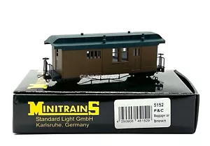 HOn30/HOe MinitrainS 5152 F&C Baggage Car Unlettered/Brown 009 Luggage Coach - Picture 1 of 19