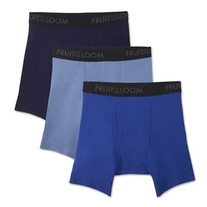Fruit of the Loom Men's Breathable Cotton Micro-Mesh Boxer Briefs, 3 Pack S - Picture 1 of 3