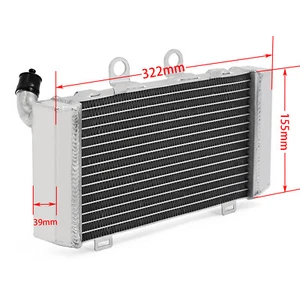 Left Aluminum Water Radiator For Honda XL1000V Varadero 1999-2006 00 01 02 03 - Picture 1 of 9