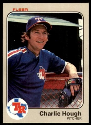 1983 Fleer Charlie Hough .  Texas Rangers #570 - Image 1 of 2