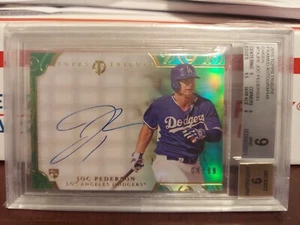 2015 Topps Tribute Joc Pederson Framed Autographs Green 4/99 BGS 9 - Picture 1 of 3