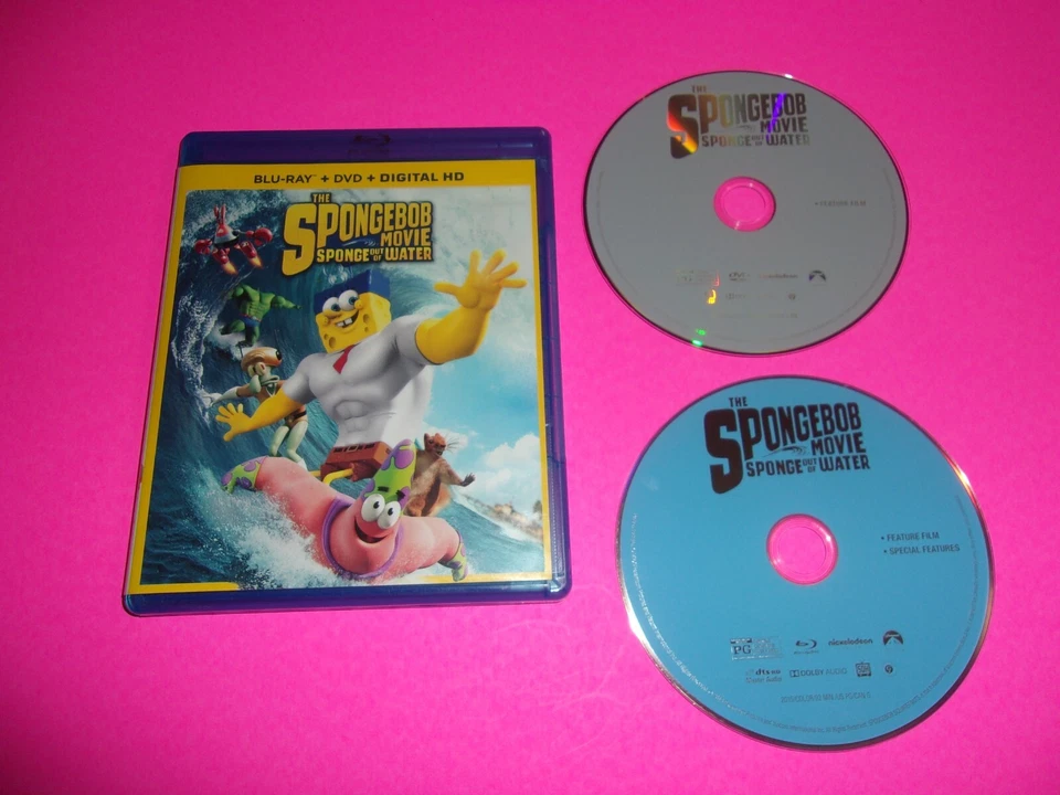 The SpongeBob Squarepants Movie: Sponge out of Water (Blu-ray/DVD, 2015) Patrick - Image 1 of 1