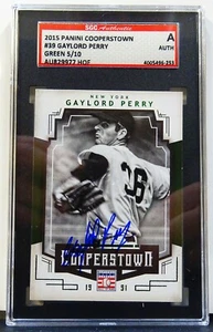 Gaylord Perry HOF handsigniert 2015 Panini Cooperstown #8/10 - SGC Authentic - Bild 1 von 3