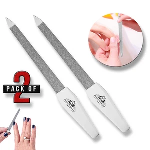 Small Metal Nail File 5" Diamond Dusted Coarse Nail Files Manicure Pedicure Tool - Picture 1 of 5