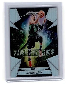 2018-19 Panini Prizm Fireworks Silver Prizm Jayson Tatum #26 - Image 1 of 2